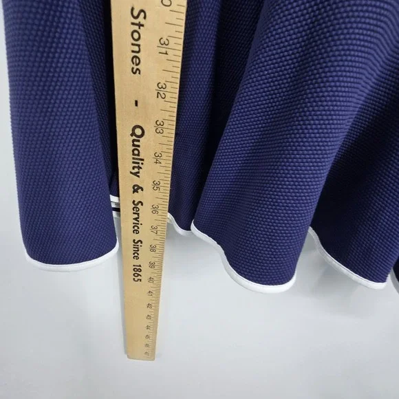 Tommy Bahama Island Cays Cabana flounce Dress Women's XL Navy Beach Coverup EUC - Picture 8 of 11